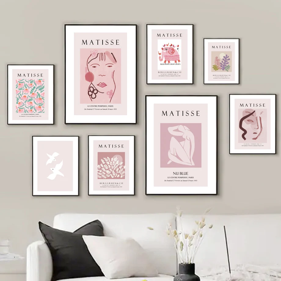 

Matisse Abstract Elephant Flower Nordic Poster Modern Morandi Style Wall Art Print Canvas Painting Decor Picture For Living Room