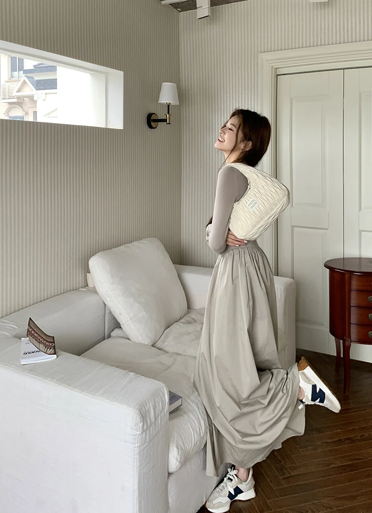 Casual Knitted Midi Dresses for Women Solid Long Sleeves Square Collar A-line Autumn New Elegant Dress Female Slim Vestidos