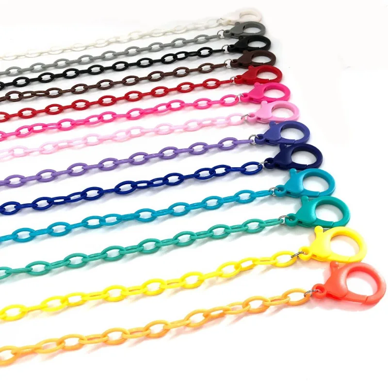 

Acrylic Simple Mask Chain Neck Strap Rope Holder Non-slip Eyeglass Cord Lanyard Anti Lost Kid Student AccessoriesGlasses Lanyard