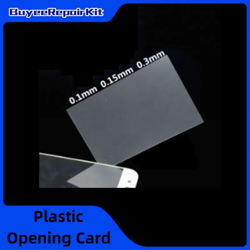 50Pcs Plastic Opening Card 0.1/0.15/0.3mm Ultra Thin Flexible Pry Opening Tool For IPhone IPad LCD Screen CellPhone Repair Tool