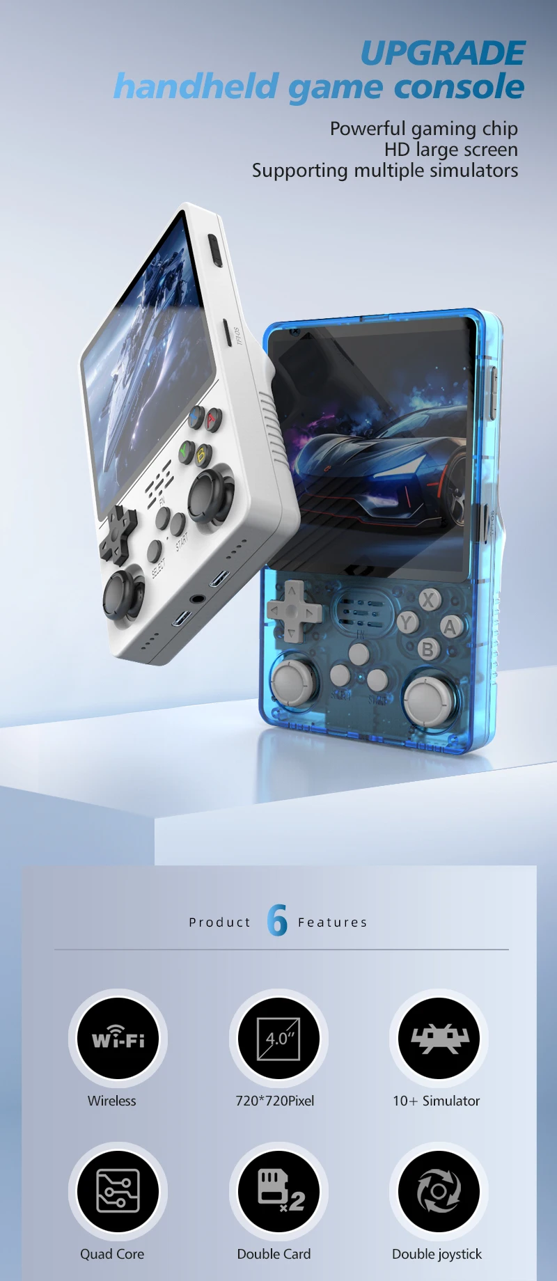 オープンソースゲーム GAMINJA オープンソース K36 レトロハンドヘルドビデオゲーム