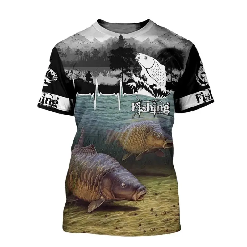 Fishing Clothing T-shirts, Shirt Men Carp Fishing