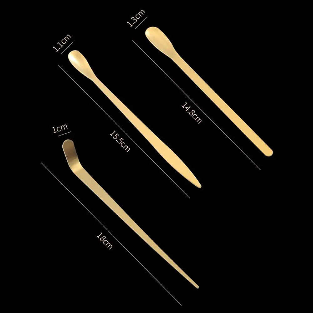 New Stainless Steel Tea Sticks Japanese Traditional Matcha Spoon Leaf Tea Scoops Matcha Scoop Leaf Spatula Tea Ceremony