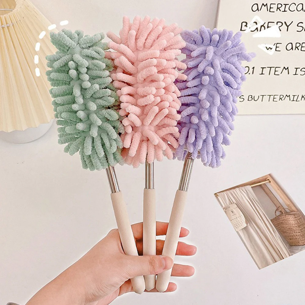 1PC Household Feather Duster Retractable Dust Removal Brush