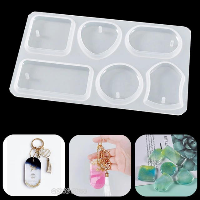 Epoxy Resin Molds Keychain Accessories  Silicone Flower Mold Epoxy Resin -  1/6/10pcs - Aliexpress