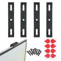 License Plate Holder 4PCS Weather-Proof Frameless License Plate Frame Car Tag Frame for Front and Rear Car Tags Car Accessories 2