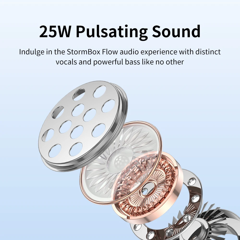 Tribit StormBox Flow Portable Speaker 25W Power With Deep Bass IP67 Waterproof for Outdoor Camping Hiking