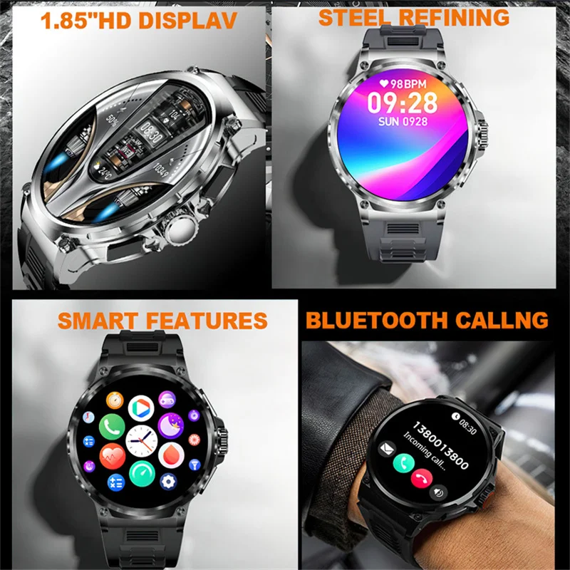 2024  Ʈ HD Ʈ ġ, 710mAh GPS Ʈ, HD  ȭ, 뷮 ͸,  ƮϽ ƮĿ Ʈġ, 1.85 ġ, ǰ