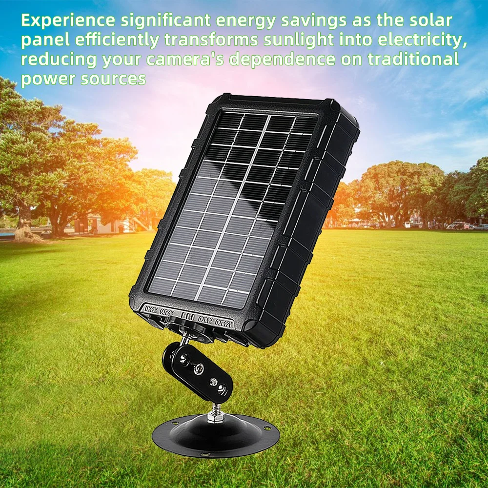 Trail Camera Solar Panel 4400mAh Rechargeable Solar Charger for Hunting Camera EU and US Plug Hunting Accessories