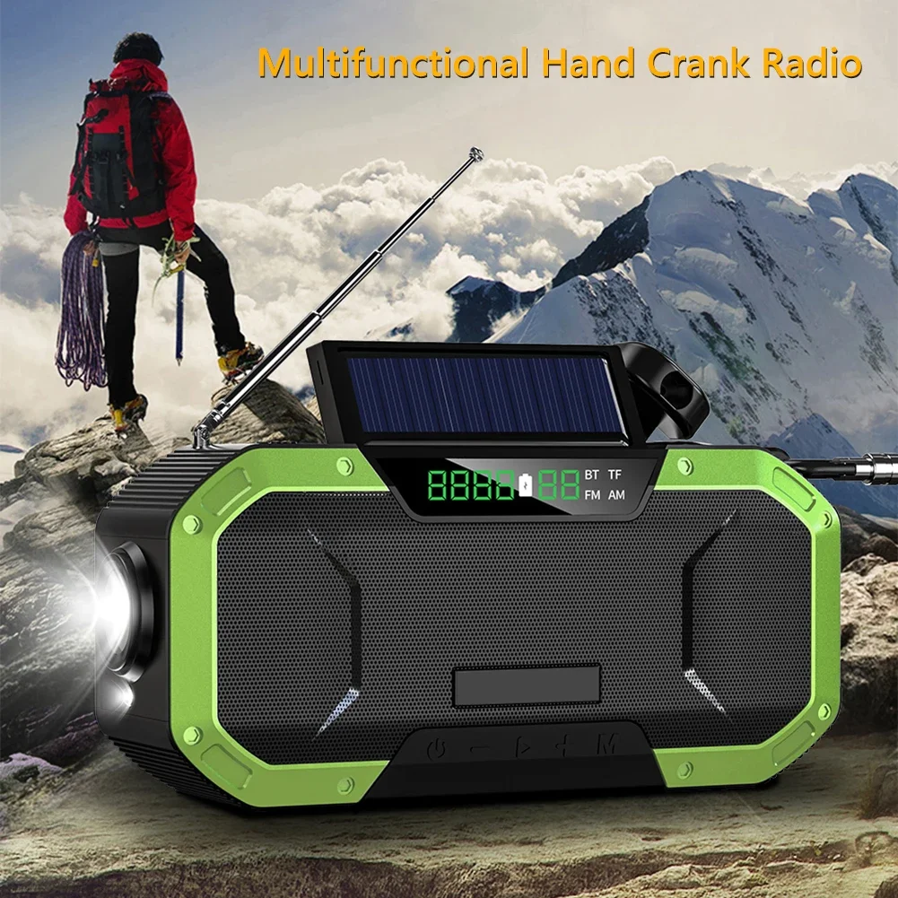 Powerful Emergency Radio With Hand Crank For Off Grid Power On The Go
