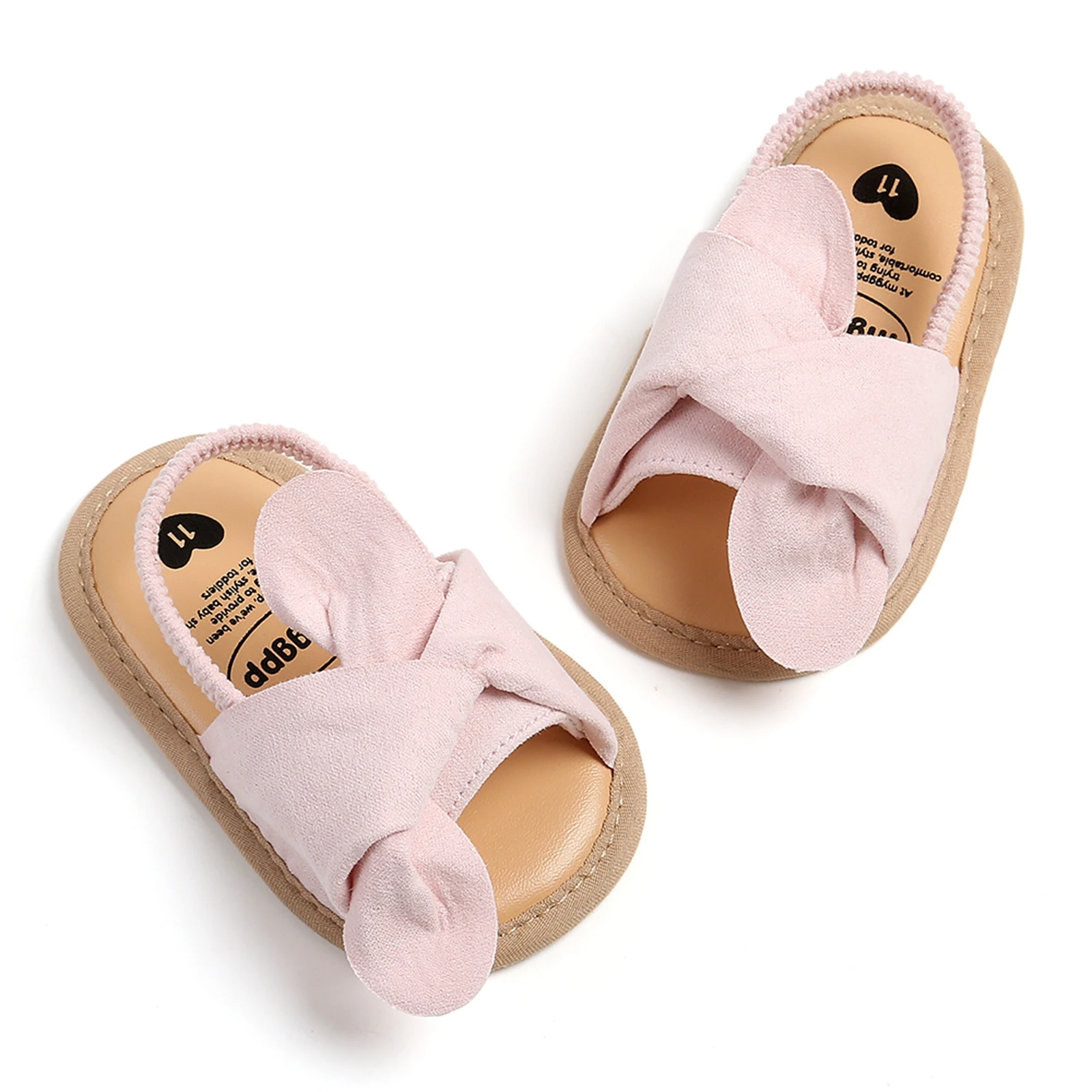 Cute Bowknot Infant Baby Girls Sandals Princess Anti-Slip Soft Sole Shoes Kid Children Beach Slipper Toddler First Walkers Shoes