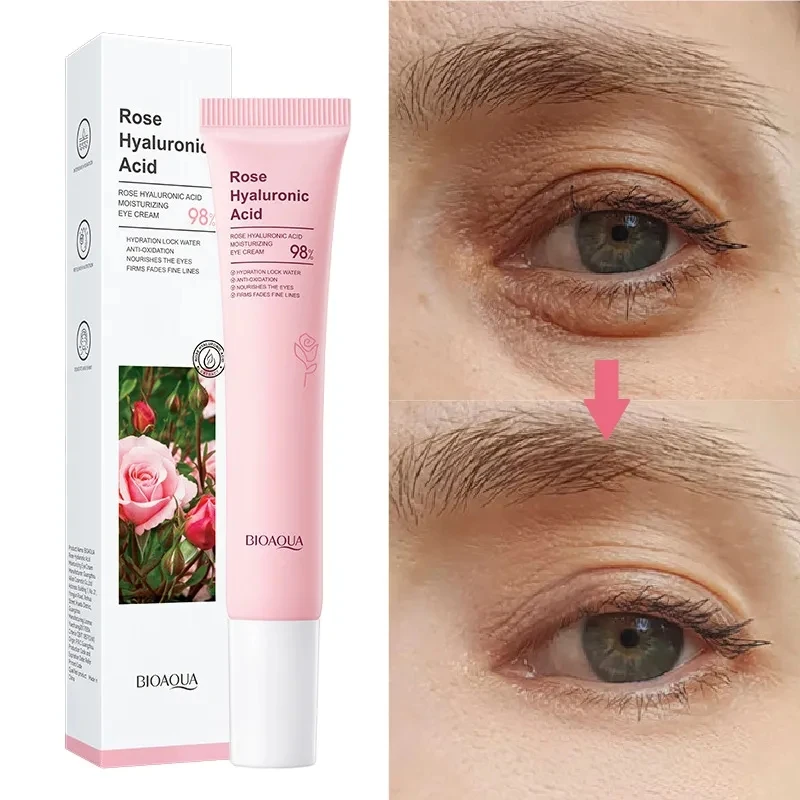 

Hyaluronic Acid Rose Eye Cream Anti-Aging Reduces Dark Eyes Fade Eye Wrinkles Anti Aging Nourish Brighten Eye Cream Skin Care