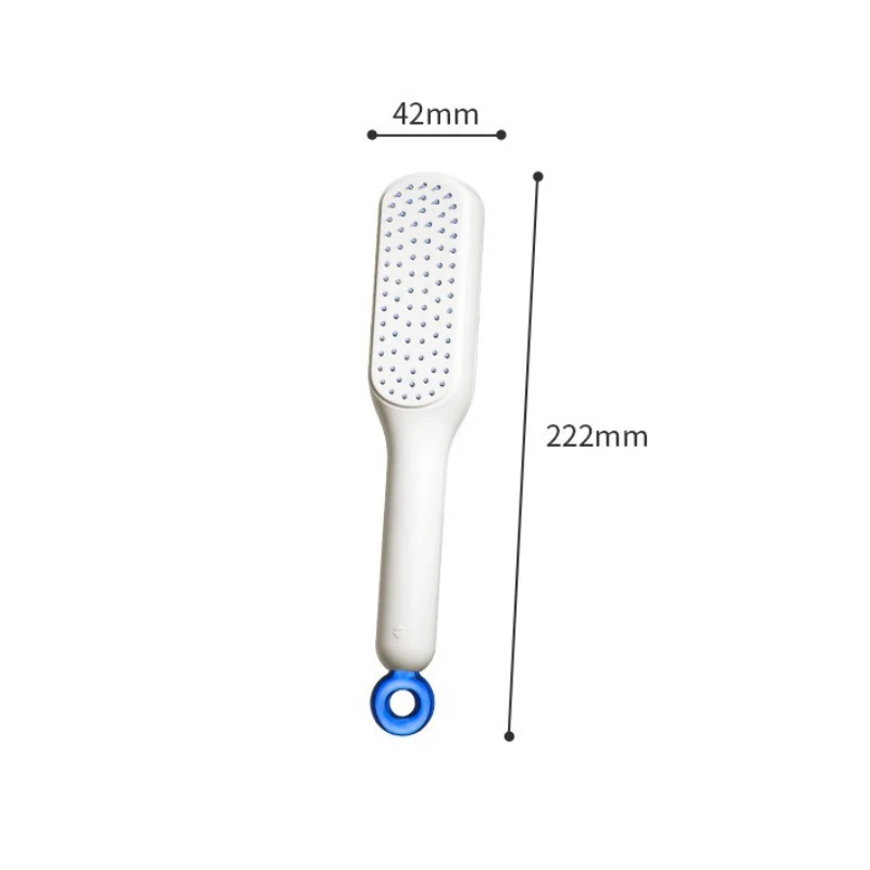 1PCS 자체 청소 정전기 방지 마사지 빗 머리 두피 청소를위한 텔레스코픽 빗 정전기 방지 마사지 빗