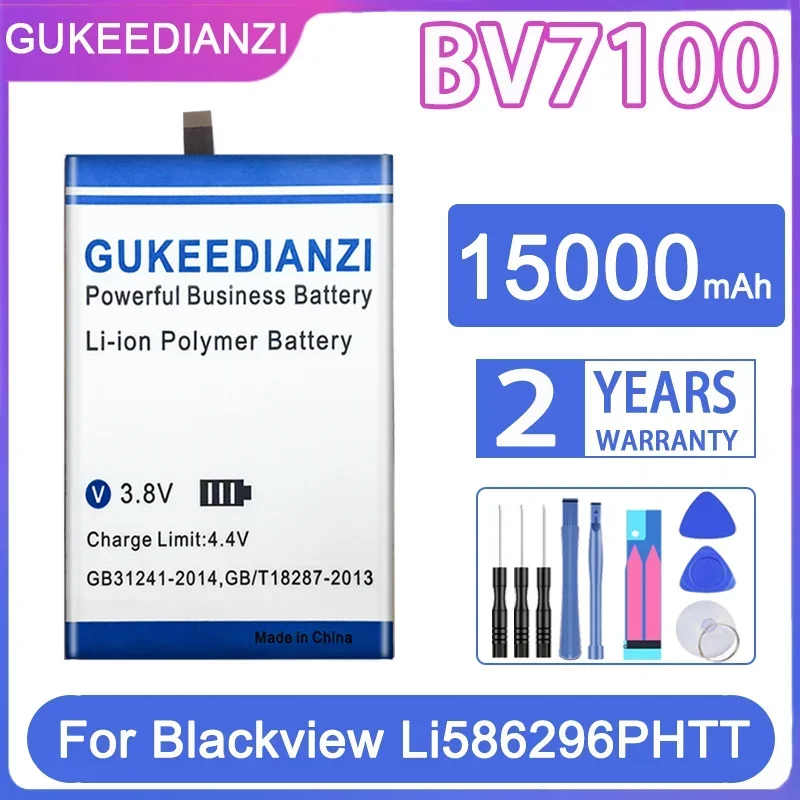 

GUKEEDIANZI Replacement Battery BV7100 BV 7100 15000mAh For Blackview Li586296PHTT Mobile Phone Batteries