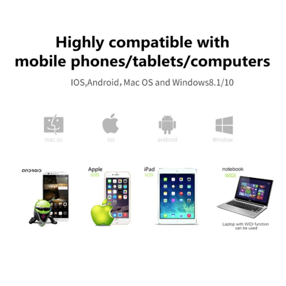 Plus tv Stick Compatível com Hdmi 1080p Display Wifi Receptor Dongle Anycast Dlna Tela Compartilhamento para Ios Android Miracast Airplay m2 - Image 6