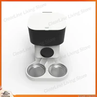 Smart 7L Automatic Double Bowl Waterproof Pet Feeder with Stainless Steel Bowls LCD Screen APP Control Rechargeable for Cats 5