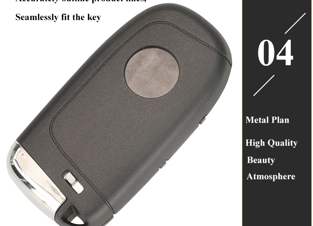 Keyforkess 10pcs SIP22 Remote Smart Key Shell per Fiat 500 500L 500X Toro 2016 2017 2018 2019 portachiavi per auto 3/4/5 sostituzione BTN -