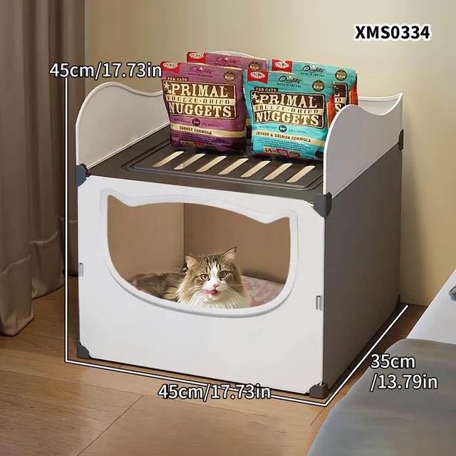 Cat Nest for All Seasons, Enclosed Cat Nest, Summer Cooling and Cooling, Bunk Bed, Two-Story House 2