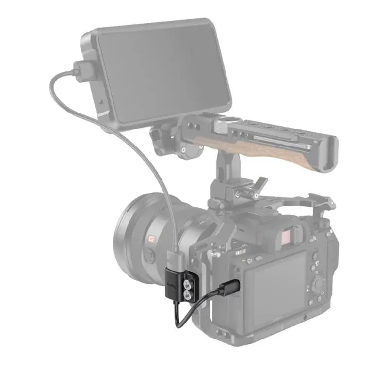 A7R IV, A7RIII, A7III, A7II용 BMPCC 4K용 스몰리그 울트라 슬림 4K 어댑터 케이블 D to A