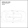 LUMISOL 53.93” Oval Coffee Table, Modern Sturdy Fiberglass Coffee Table with Storage Shelf, 2-Tier Center Cocktail Table for 6