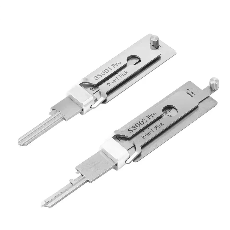 Precision Unlocking Tools 1Pcs Lock Decoder Lishi 2-in-1 Key Locksmith Tools