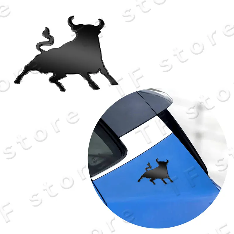 3D 크롬 메탈 창의적인 스페인 황소 엠블럼 자동차 스티커 후면 트렁크 측면 펜더 배지 외장 자동차 액세서리