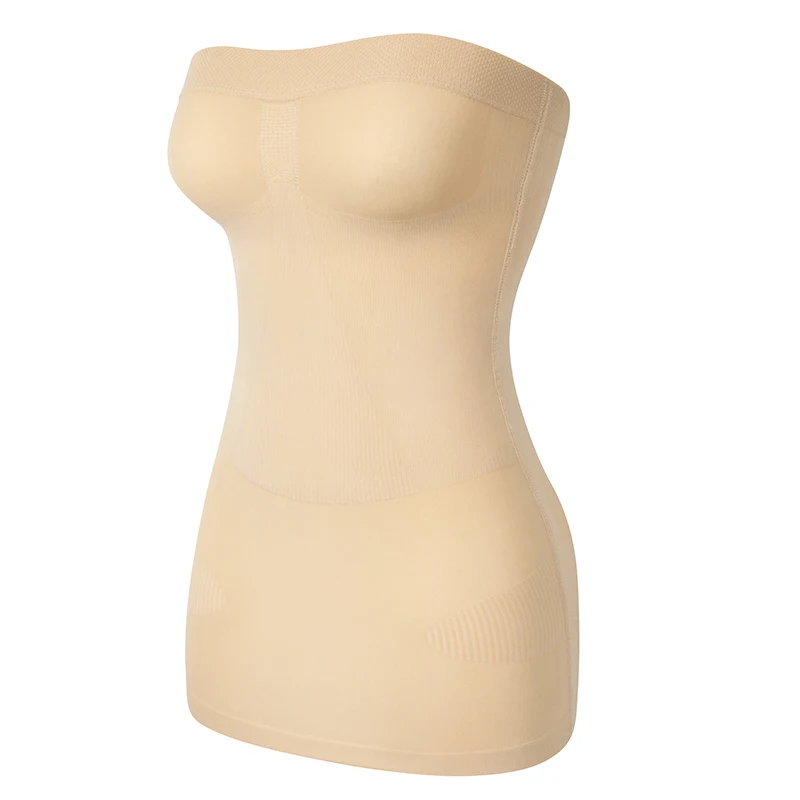 Body Shaper Femminile Senza Spalline – Modellante Invisibile Controllo Pancia, Con Apertura E Spalline Rimovibili