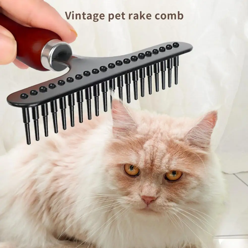 Stepped Comb Teeth Cleaning Brush Tools Nail Rake Shape Streamlined Wooden  Grip Remove Hair Carpet Dirt Fur Cleaner Hair Brush - Cleaning Brushes -  AliExpress