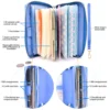 Fashion Wallet Women Purse Long Purse Coin Case Passport Bag  women Credit Card Holder Multi-functional Creative Mobile Wallets 3