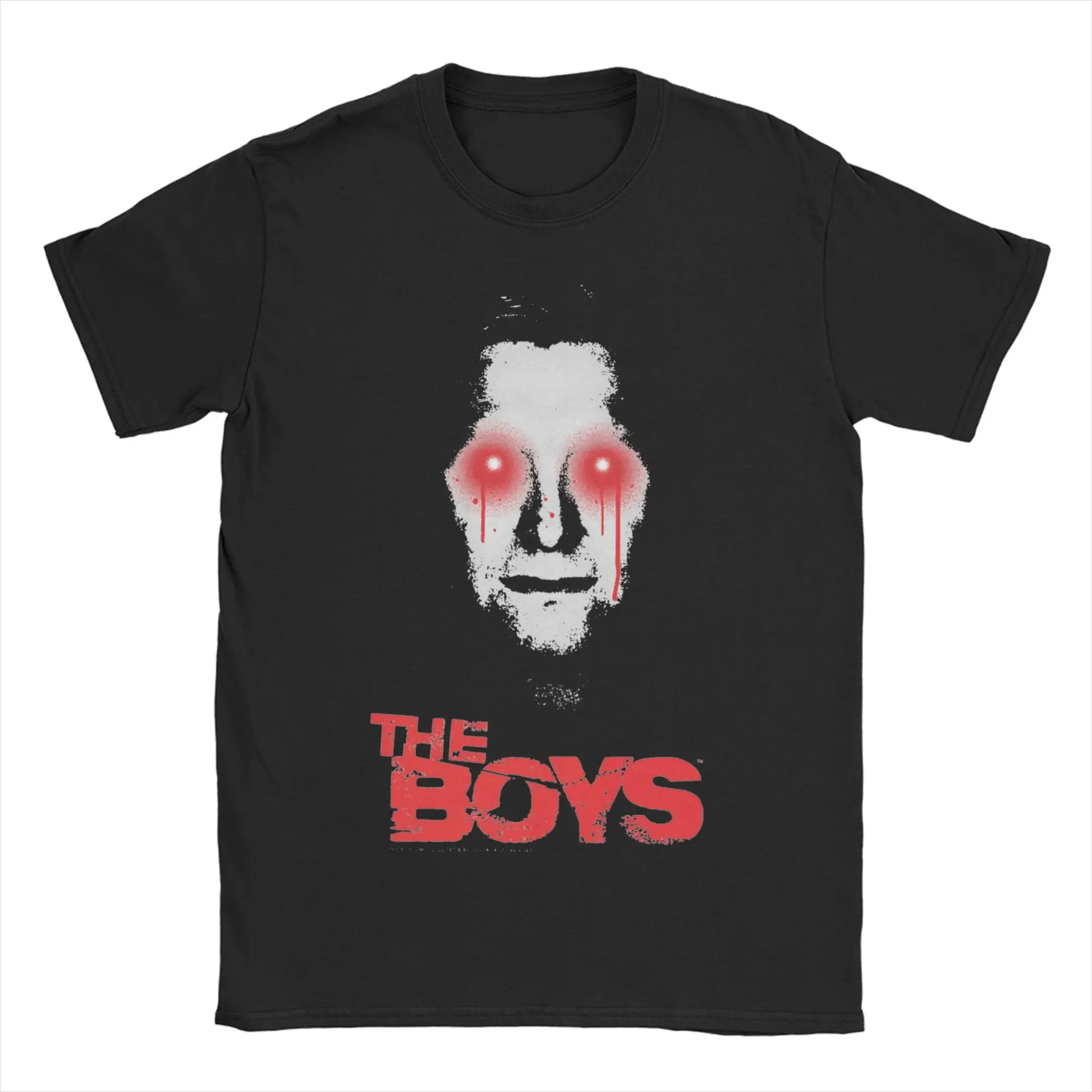 Homelander Laser Eyes Graphic Cotton Crewneck Tee - Unisex Short Sleeve Top