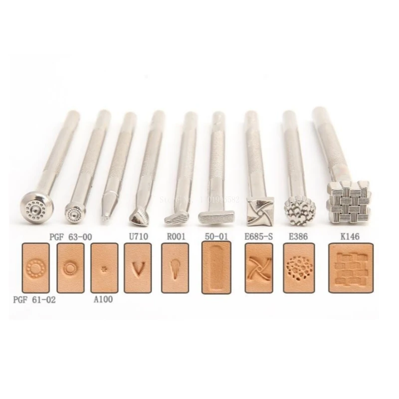 Leather Engraving Texture Molding Tool Alloy Steel Embossed Punch Head DIY Leather Craft Bag/shoe/pendant Hand Decoration Tool