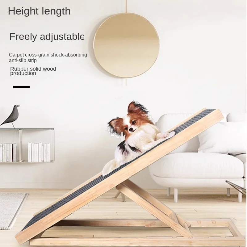 Foldable Pet Climbing Ladder Stairs Pet Climbing Ladder Dogs and Cats Auxiliary Bed Senior Ramp Steps Foldable Small Dogs