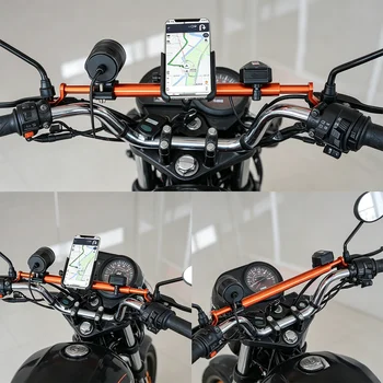 Barra Trasversale per Manubrio Moto, Barra Stabilizzatrice Regolabile in Lega di Alluminio, Barra di Estensione per Manubrio Moto