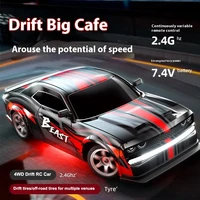 New 1:16 Infinitely Variable Speed Remote Control Car 4WD High Speed Drift Light Remote Control Racing Car Toy Christmas Gift 2