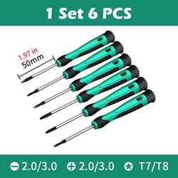 Precision Electronic Screwdriver Set - 6 Piece Professional Tool Kit for Precision Instrument Repair (1 Set 6 PCS)