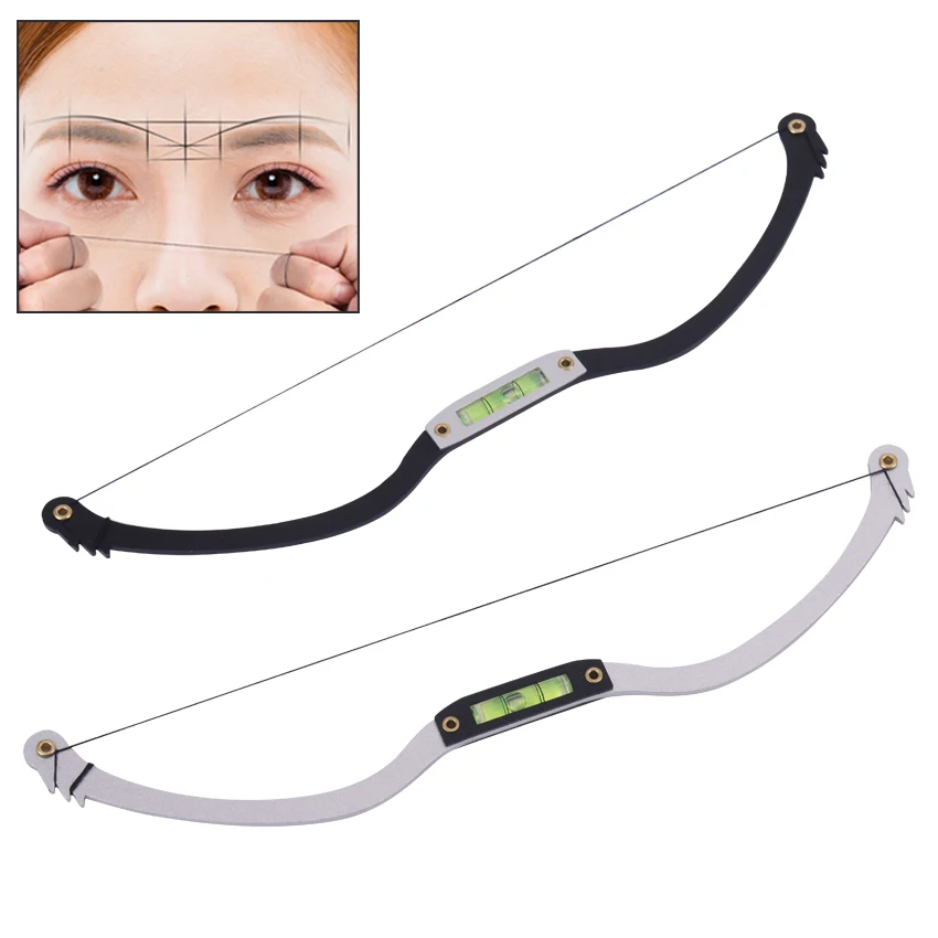 

Metal Eyebrow Positioning Semi-Permanent Line Ruler Horizontal Thrushcross Practice Tool Level Eyebrow Tattoo Bow Ruler