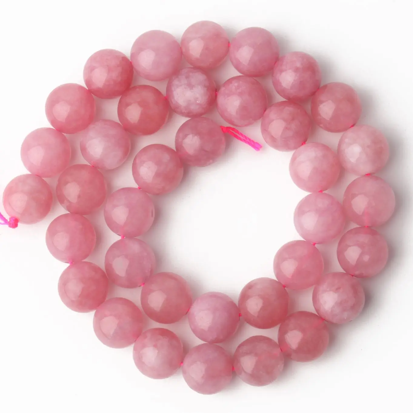 

Natural Pink Colored Jades Stone Beads For Jewelry Making Round Loose Stone Beads DIY Bracelet Necklace Accessories 6 8 10mm