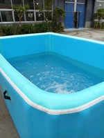 Piscine gonflable personnalisable pour enfants, piscine d'eau Portable en PVC avec tissu à Double paroi pour plusieurs personnes 3
