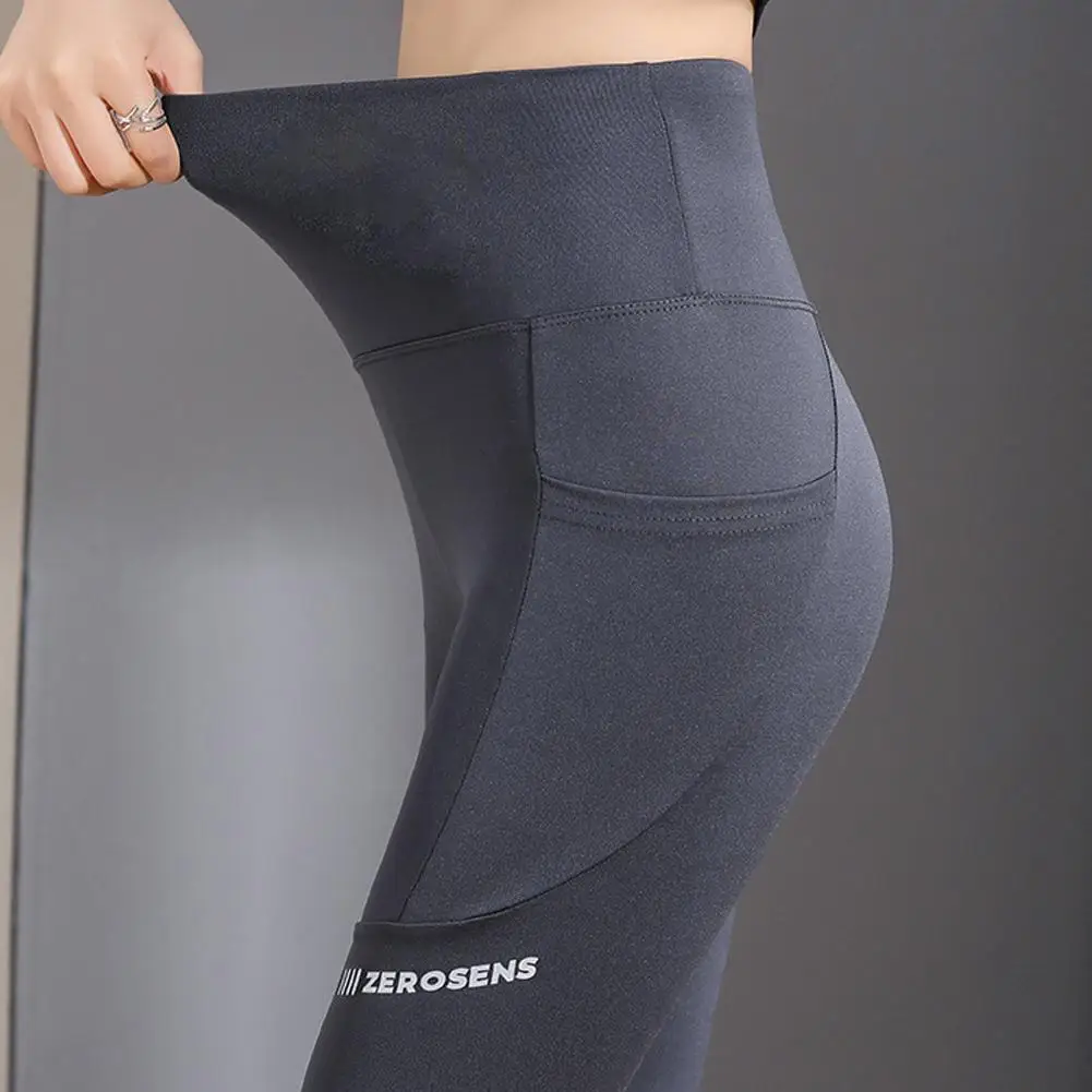 5 Points Yoga Shorts Leggings Women Cycling Shorts With Pocket High Waist Sports Biker Women Gym Hip Lift Fitness Pants