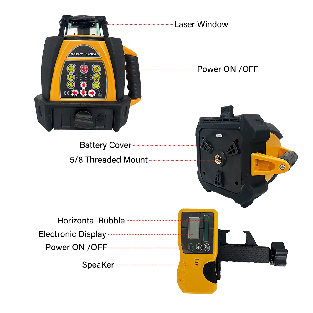 Heipoe 204 surveying instrument 500m Green beam Self-leveling Electronic Anping