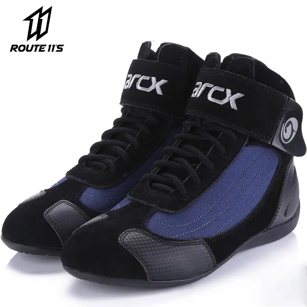 Motorcycle Boots Women Men Sneakers Riding Racing Boots Ankle Safety Shoes Wear-resistant Non-Slip Hiking Shoes Moto Equipment