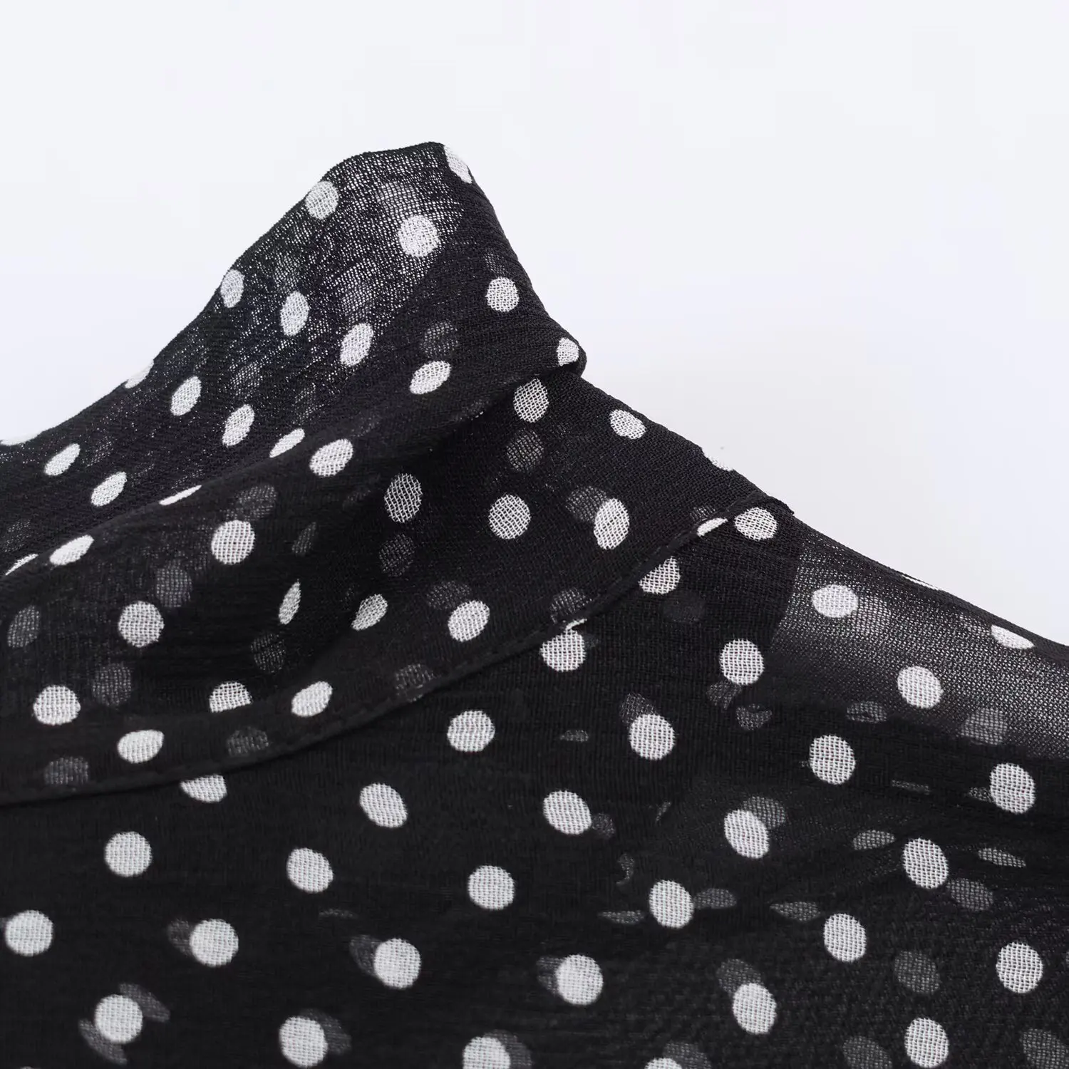 Polka Dot Printed Women Shirt 2025 Autumn New Bow Tied Blouse Woman Tops Lady Ruffles Long Sleeve Loose Elegant Blouses Top ﻿