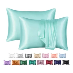 Luxurious Nordic Silk Pillowcase - Elegant Home Bedding Decor in Assorted Colors - 1PCx51x76cm(20x30in) (Light Green)