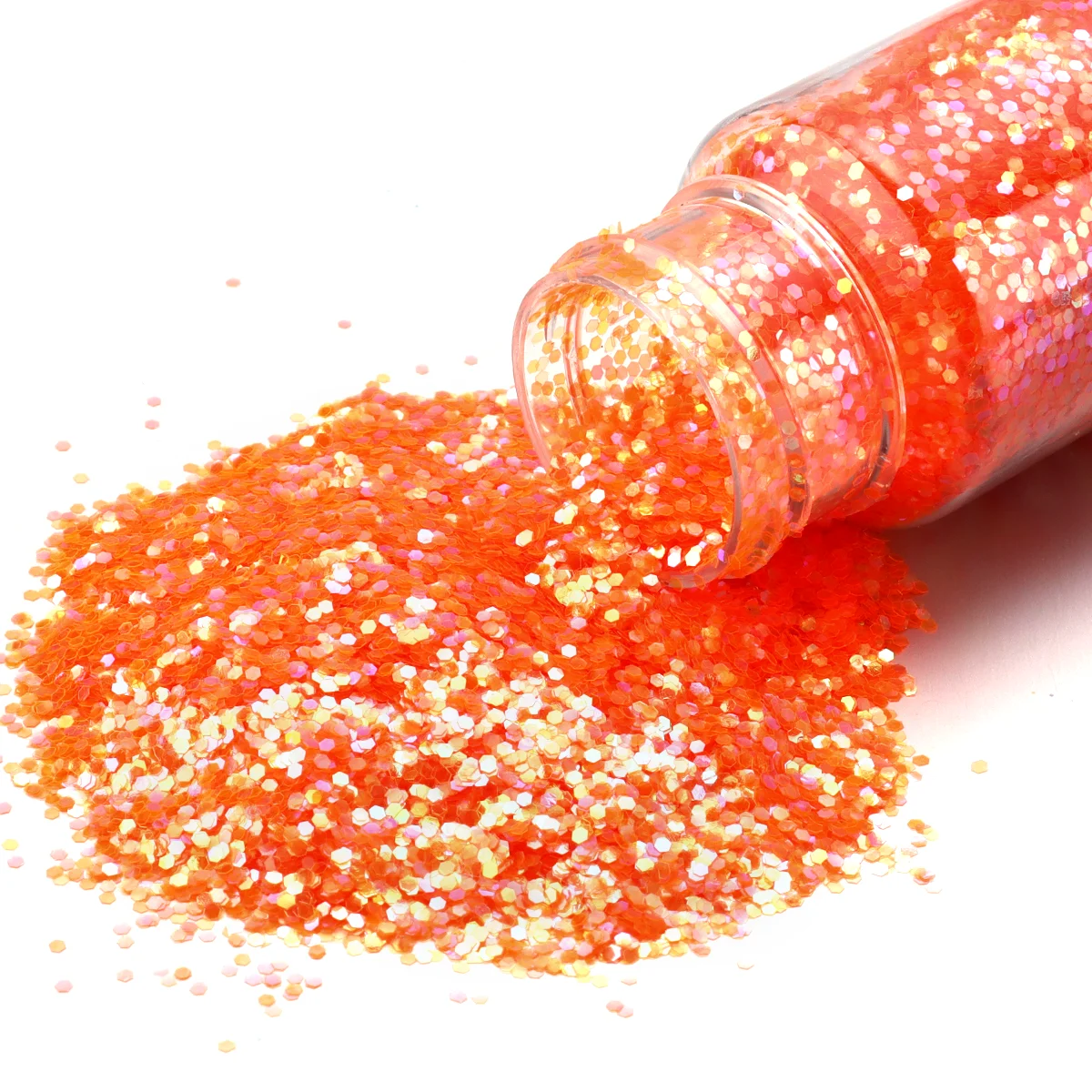 Sparkly Fine Glitter Powder for Arts and Crafts, Nail Art, and Cosmetic Use - Rainbow Colors