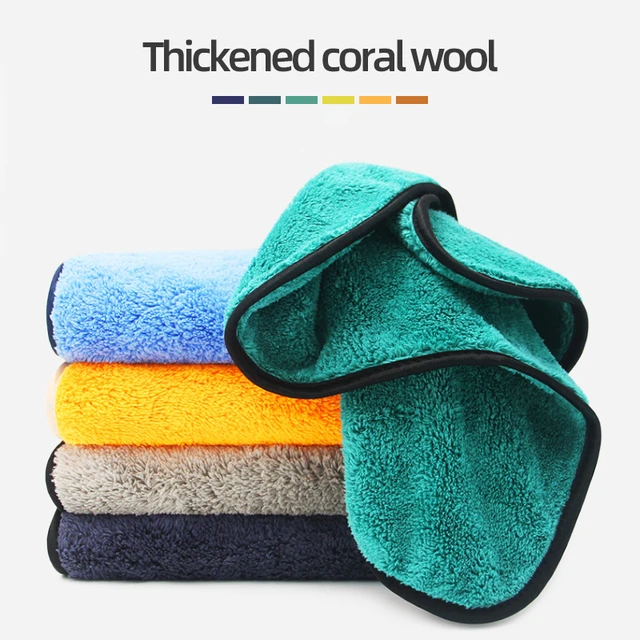 Microfiber Car Cleaning Towels Coral Velvet Wash Cloth Super Absorbent  Detailing Wash Rags Car Soft Plush Drying Towels - AliExpress