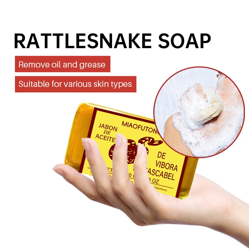 Rattlesnake Oil Soap Moisturizes And Eases Sensitive Skin Cleansing Bath With Hand-made Cold Soap