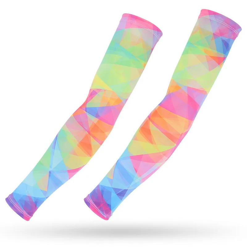 Unisex UV Protection Cooling Tattoo Design Cycling Arm Sleeves