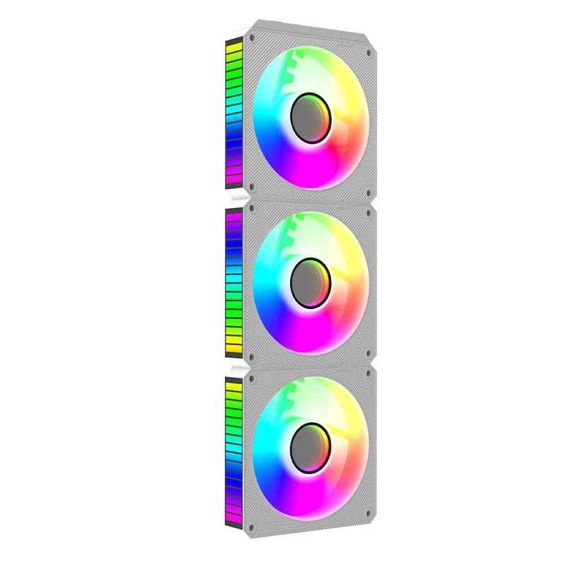 Modular Splicing Chassis Fan s1 Argb Sincronizado Pickup Light Bar Computador Desktop 120 mm - Imagem 5