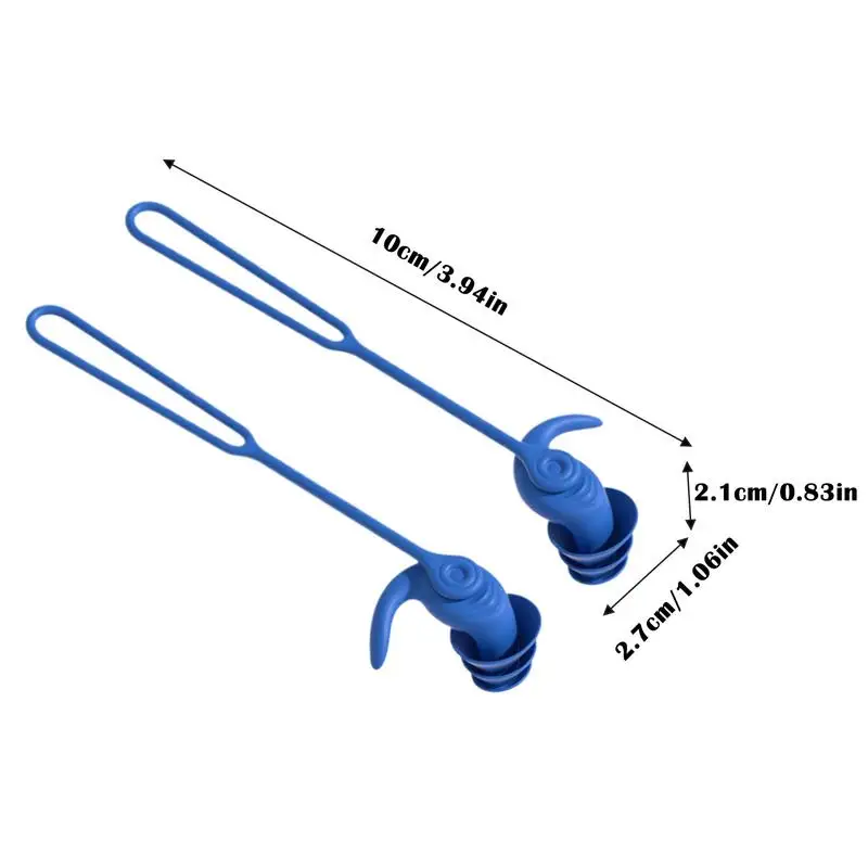 Silicone Corded Ear Plug Protector Reusable Anti Lost Hearing Protection Noise Reduction Safe Swimming Work Earplugs With Rope 6
