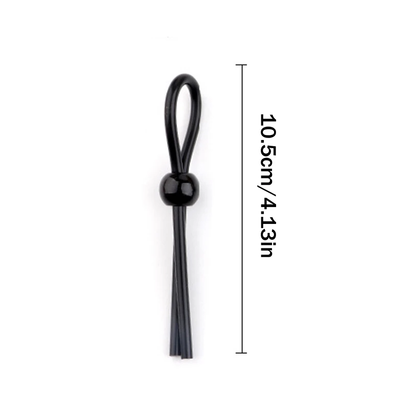 Adjustable Silicone Penis Ring Rope 1/3Pcs Male Cockring Semen Lock Delay Ejaculation Adult Sex Toy for Men Penis Sleeve